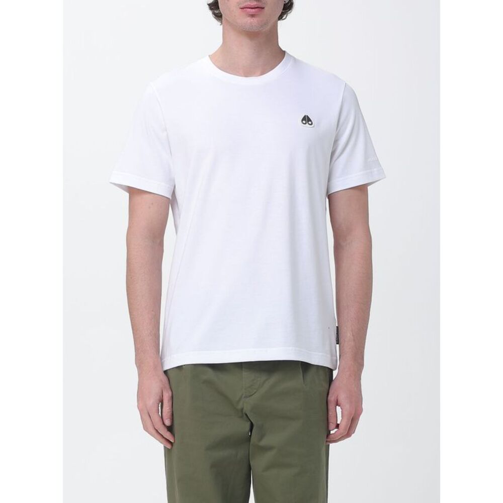 Moose Knuckles Men Cotton T-Shirt With Moose Knuckles Logo